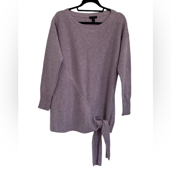 J.Crew Tie Waist Boatneck Oversized Wool Blend Tunic Sweater Size S - Picture 9 of 9